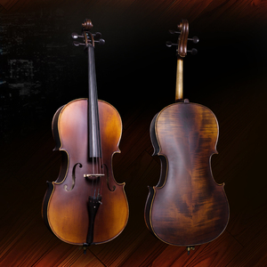 鑫音专业级演奏级大提琴高档手工全实木天然虎纹初学者成人儿童