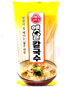韩国进口挂面奥土基传统刀削面不倒翁面条炸酱面干拌凉面汤面900g