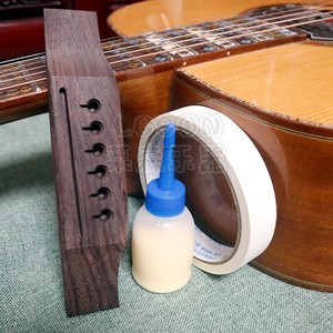 民谣吉他琴码玫瑰木琴桥拉弦板下码琴桥压弦器配件制作修理半成品