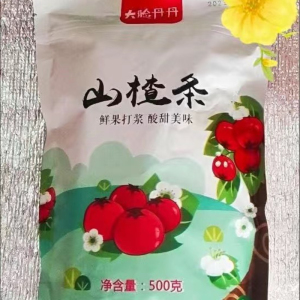 新货大脸丹丹山楂条500g*2包桑葚山楂条片干酸甜可口无添加剂零食