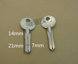 适用铜常用十字钥匙胚开锁换锁激光刻字钥匙胚子恒峰十字