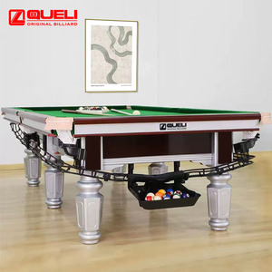 台球桌中式标准型商用成人标准家用室内美式黑八桌球台乒乓二合一