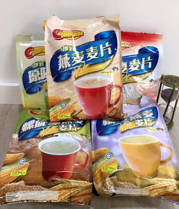马来西亚进口可比燕麦片小包独立包装即溶原味蜂蜜黑芝麻燕麦麦片