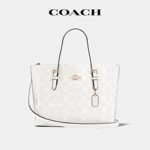 【官方授权】COACH/蔻驰女包MOLLIE老花中号托特包时尚手提单肩包