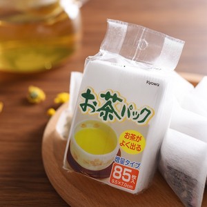 日本进口一次性泡茶袋无纺布茶包袋反折花茶卤料滤纸袋过滤袋85枚