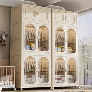 日本MUJIE进口免安装收纳柜儿童衣柜家用宝宝衣橱置物柜储物柜