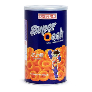 香港代购 进口零食 时兴隆Super Oooh芝士圈 休闲罐装食品80g