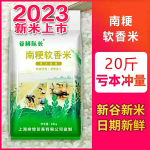 2023新大米崇明谷鲜香米南粳9108香米软糯煮粥香米10kg崇明原粮米