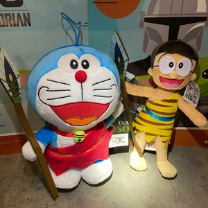 正版2016年哆啦A梦新大雄的日本诞生机器猫毛绒玩具挂件DQ联名