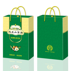 高端山茶油包装盒油茶籽油礼盒野生山茶油手提袋纸盒现货包装设计