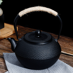 仿日本铁壶1.2L小丁铸铁茶壶氧化内胆生铁壶茶具茶壶南部铁器水壶