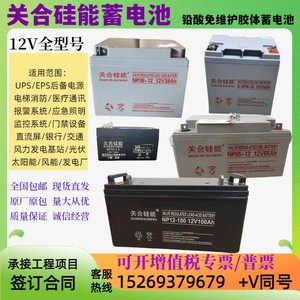 关合硅能蓄电池NP12-100 12V100AH65AH40AH38AH26A24AH消防直流屏