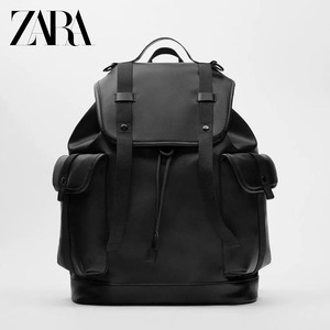 ZARA2024新品男包大容量双肩包休闲旅行包商务电脑包男士通勤背包