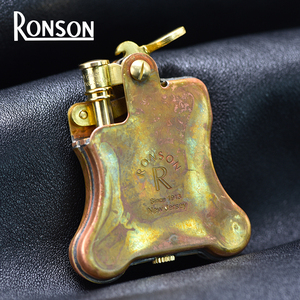 朗森ronson班卓琴无规则氧化做旧煤油打火机朗声复古烟具礼物R01