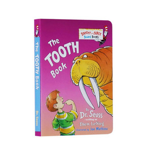 英文原版 The Tooth Book 牙齿书 儿童启蒙纸板书 Dr Seuss 苏斯博士 幼儿宝宝身体启蒙认知绘本