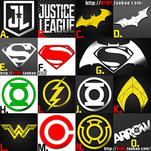 正义联盟 超人 蝙蝠侠 闪电侠 海王 神奇女侠 金属贴 手机贴纸