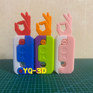 【3D打印】创意伸缩萝卜刀剑小玩具萝卜OK手势解压模型男女孩新款