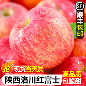 正宗洛川苹果新鲜水果9斤现摘陕西红富士当季整箱冰糖心脆甜特大5