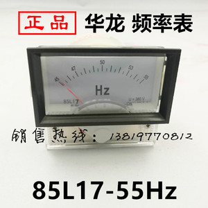 华龙85L17-55Hz交流频率表赫兹表交直流电压表华东电表厂100Hz