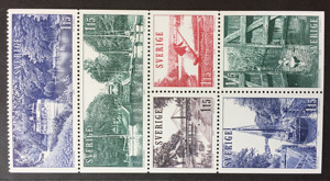 瑞典邮票1979年 约塔运河船舶港口斯拉尼亚雕刻6全新