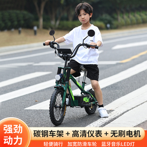 哈雷儿童电动摩托车两轮玩具车小孩充电自行车电动平衡车暴风骑士