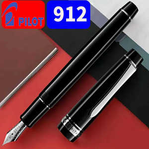 日本 912钢笔10号14K金尖大型平顶高档签字笔练字签名