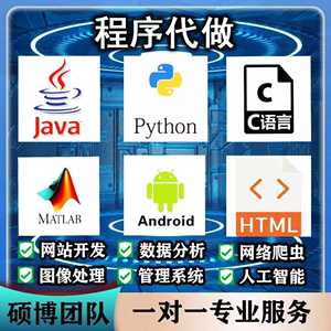 代码编写python代做java代写matlab数据分析编程代写app小程序