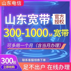 山东电信宽带全省办理新装缴续费济宁威海滨州东营日照枣庄菏泽