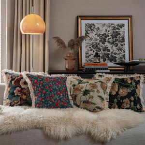波西米亚民族风美式提花彩色沙发抱枕床头客厅靠枕椅子汽车不含芯