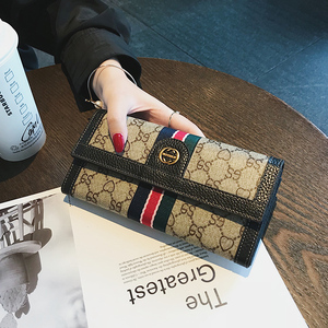 香港代购钱包女士2024新款长款真皮女式卡包一体包皮夹可放手机包