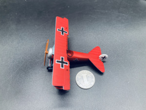 成品模型 CHE2022 1/72 Fokker DR.1 飞机 红男爵 机身合金