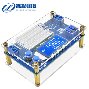 DC-DC12A可调降压电源模块恒压恒流充电LCD液晶数显电压电流表头