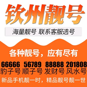 广西省钦州电信卡手机号码靓号好号号选号电话号码卡亮号全国通用