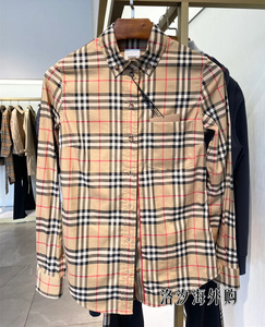 Burberry/博柏利 巴宝莉24新款经典格纹长袖衬衣休闲格子衬衫外套