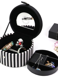 檀韵致远新款韩版双层首饰盒珠宝收纳箱礼品盒戒指耳环包装盒