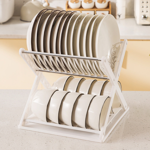 厨房碗架沥水架碗柜置物架家用台面多功能放碗盘碗筷碗碟收纳架子