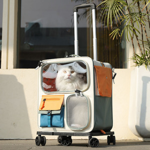 猫包外出便携猫咪背包宠物拉杆箱双肩包坐车神器狗狗大容量行李箱