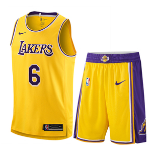NIKE/耐克NBA湖人队6号詹姆斯球衣裤James男女运动背心篮球服套装