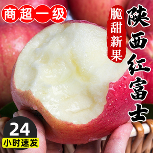 陕西红富士苹果9斤水果新鲜当季丑萍果整箱平果大脆甜一级冰糖心