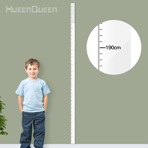 儿童房身高贴简约亚克力立体测量身高尺现代宝宝量身高墙贴可移除