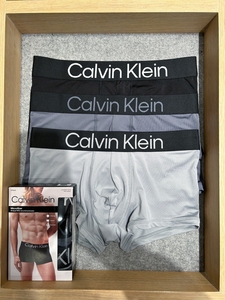 CK男士平角内裤 两条装三条装组合 爽滑速干冰丝弹力透气纯色