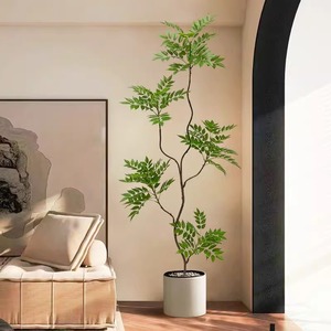 仿真绿植香椿树落地盆栽摆件客厅高级仿生植物沙发旁装饰盆景假树