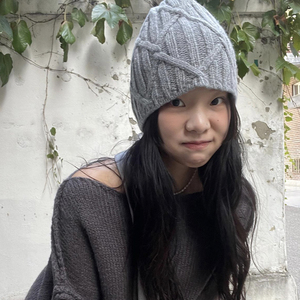韩国灰色针织帽子女冬天保暖日系麻花辫套头冷帽粗毛线帽秋冬线帽