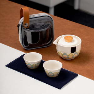 女士单人旅行茶具便携快客杯一壶二杯一人精致小茶壶泡茶套装茶杯