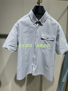 ZIOZIA国内专柜正品代购23年新款休闲短袖衬衫ZWAC2K41H/Z-798