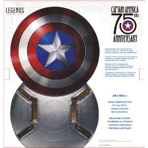 电影75周年收藏版振金合金金属美国队长盾牌 1比1复仇者联盟4玩具