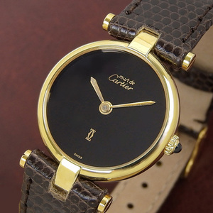 Cartier卡地亚女表石英镀金二手表瑞士手表原装正品