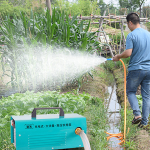 充电浇菜水泵农用灌溉抽水机12v大功率自吸隔膜泵家用小型抽水泵