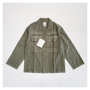 现货 VISVIM 22SS CARDWELL SHIRT L/S DMGD 水洗做旧 军事衬衫