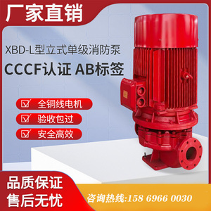 消防泵水泵CCCF消防稳压泵成套设备立式单级离心泵喷淋泵消火栓泵
